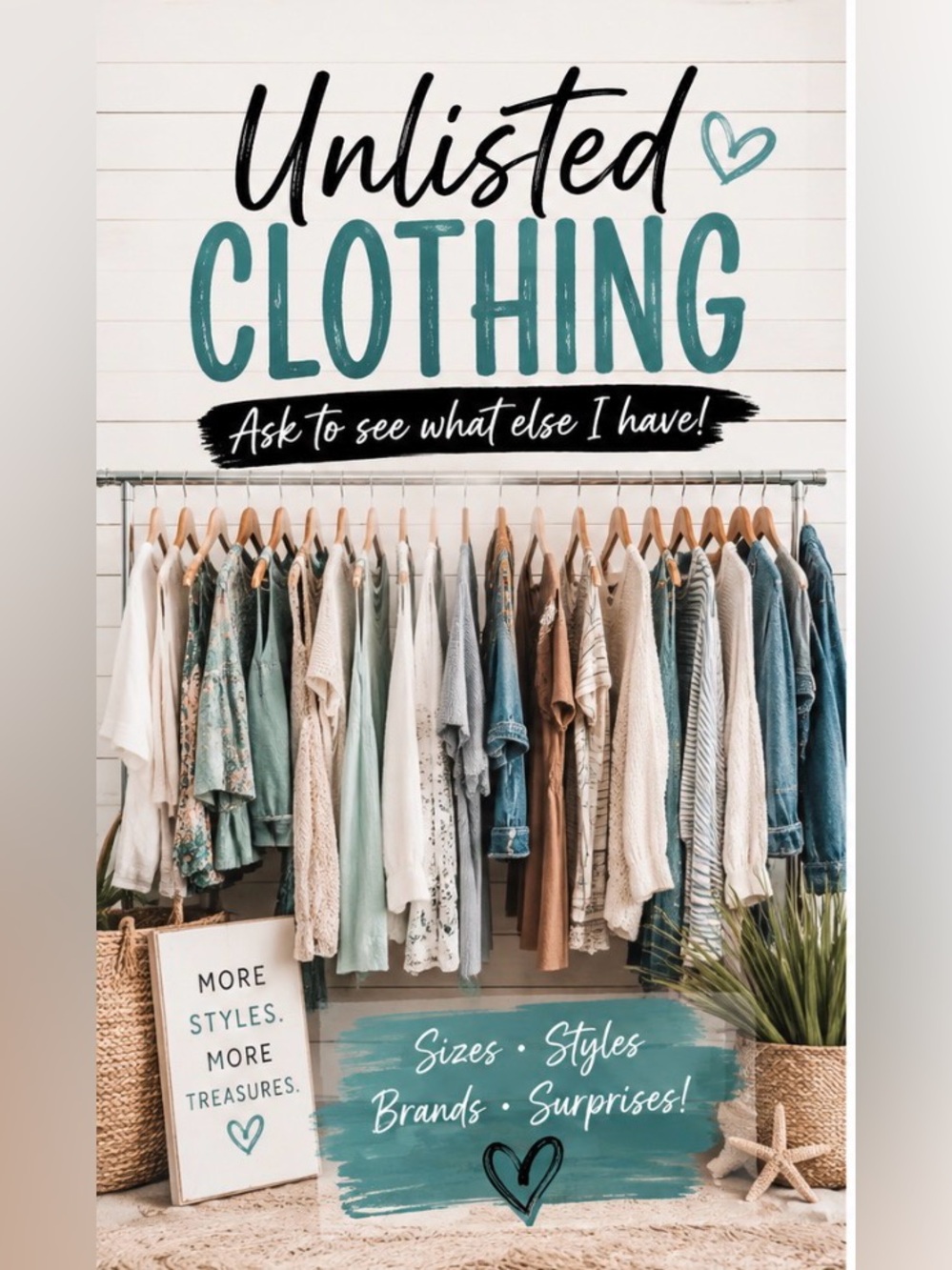 Unlisted clothing as is